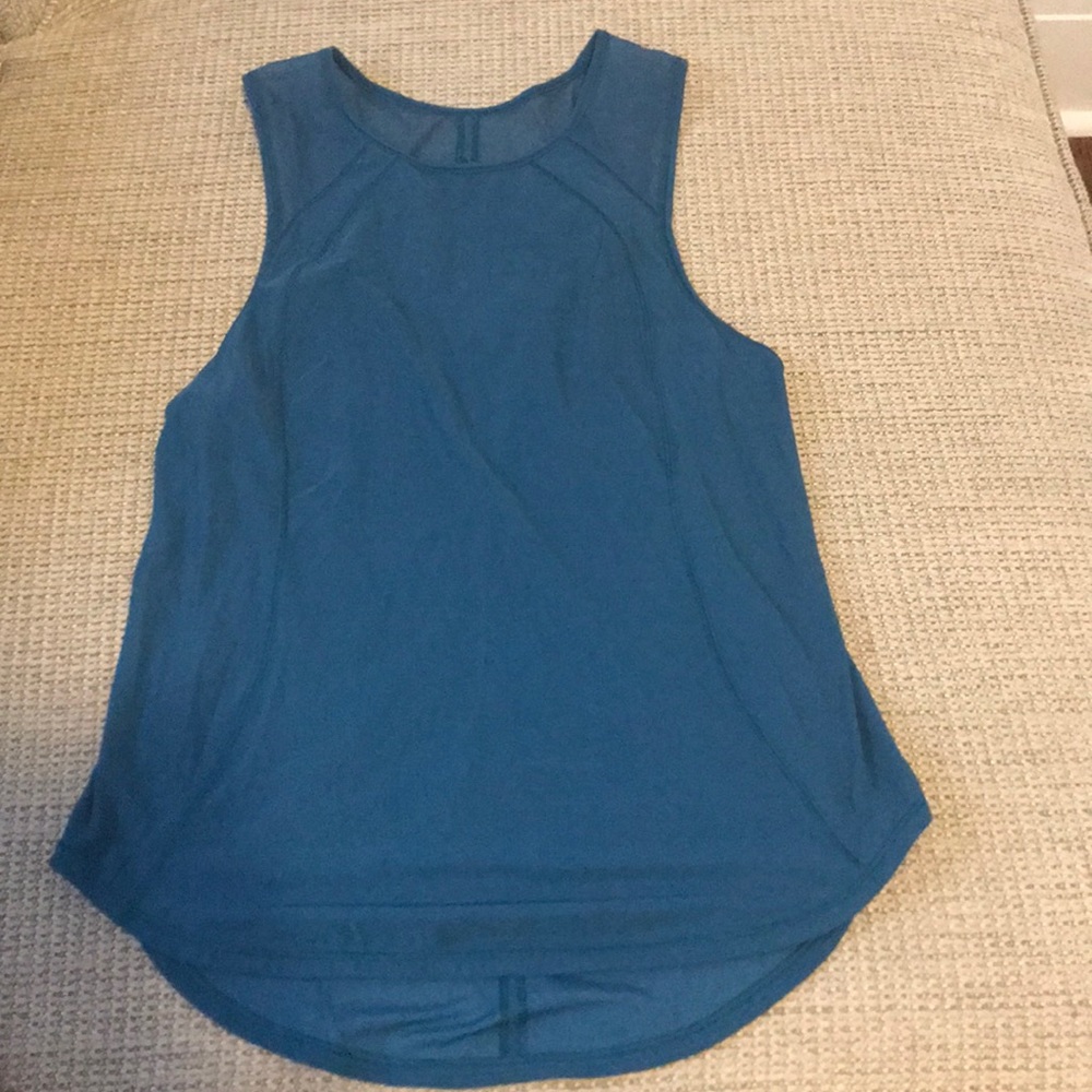 Lululemon turquoise keyhole tank